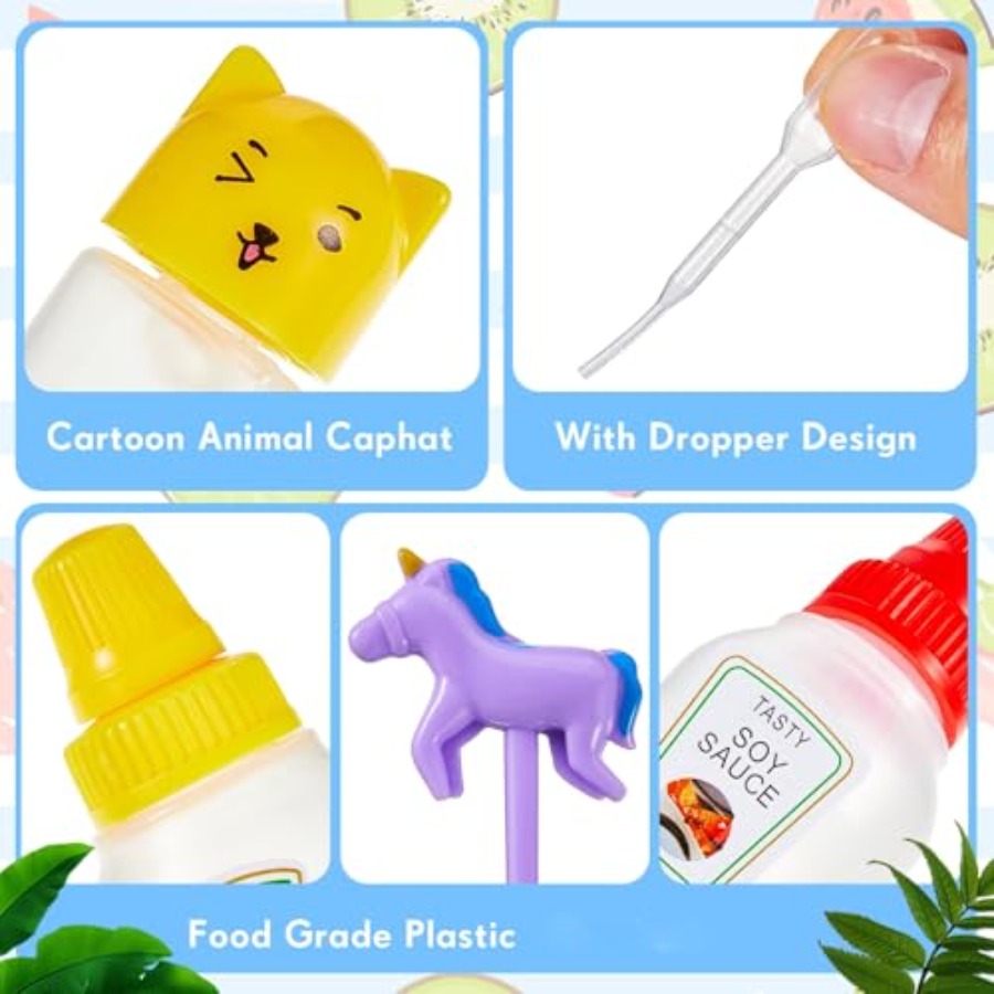 26 قطعة من حاويات صلصة الصويا  - مراجعة Condiment Squeeze Bottle وسعره