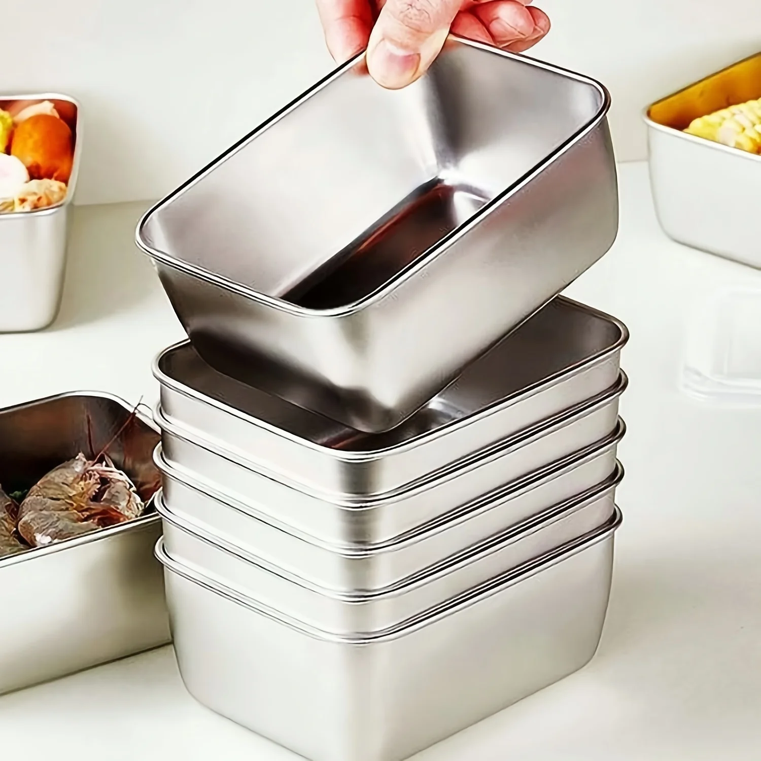مجموعة حاويات تخزين الطعام من  - مراجعة Food Storage Stackable Containers وسعره